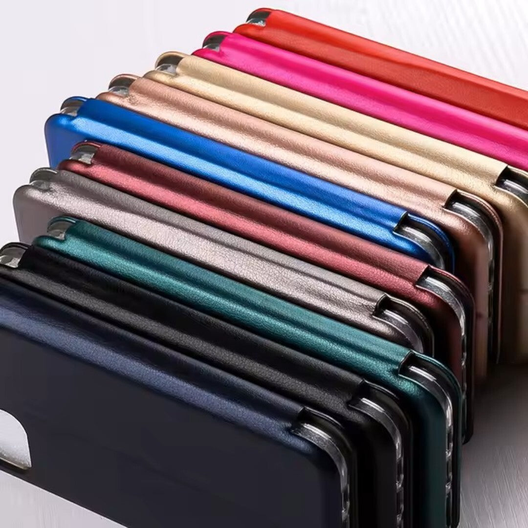 Luxury leather wallet flip case with card holder for Samsung S23 22 21 20 10 9 8