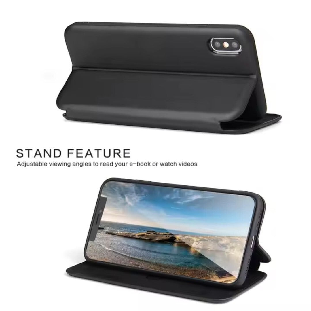 Luxury leather wallet flip case with card holder for Samsung S23 22 21 20 10 9 8