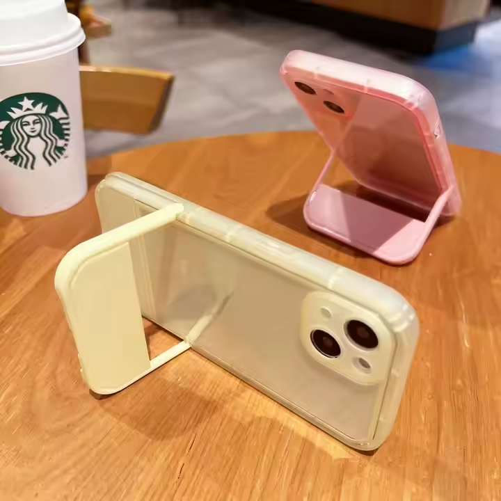 Stylish Shockproof Case with Back Stand for iPhone 15 14 13 12 11 8 7 X XR XS SE