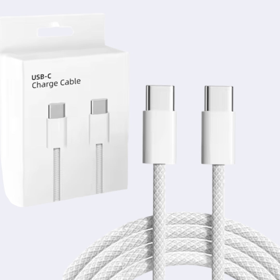GENUINE Charger cable braided Type C to Type C For iPhone 15 16 Plus Pro Max