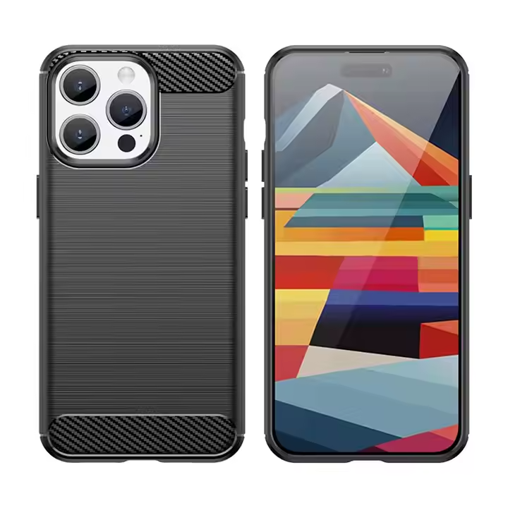 Stylish Shockproof Carbon Fiber case for iPhone 7 8 9 X XS XR 11 12 13 14 15 16