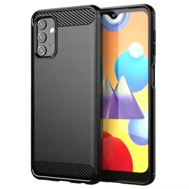 Stylish Shockproof Carbon Fiber case for Samsung Galaxy A series phones