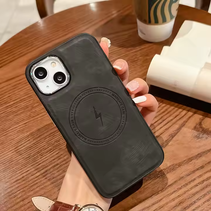 Leather Shockproof Magsafe Magnetic case for iPhone 16, 16 Pro 16 Pro Max & Plus