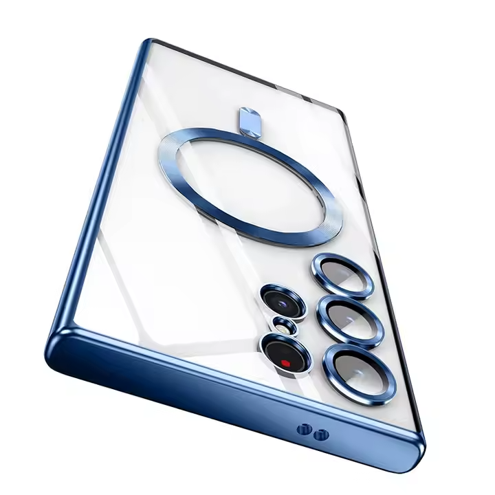 Clear Magnetic Case for Samsung Galaxy S25 S24 S23 A15 A135 A55 Plus Ultra FE