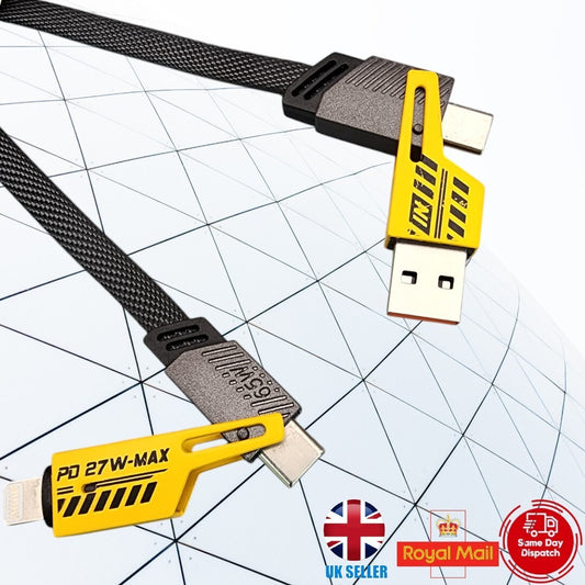 4-in-1 Multi USB-C Fast Charging Cable iPhone Samsung UK