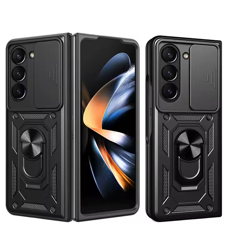 Shockproof Ring Stand, Slide Camera case for Samsung Z FLIP Z OLD 4 5 6