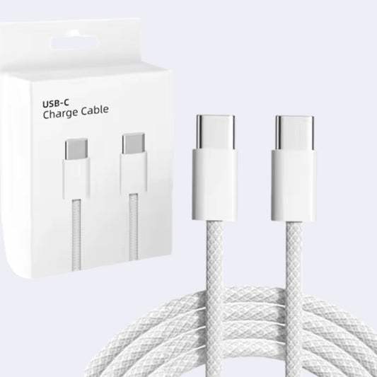 GENUINE Charger cable braided Type C to Type C For iPhone 15 16 Plus Pro Max